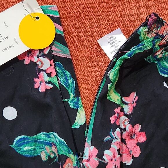 Bold Element Skirt Women Small Lightweight High Low Tropical Ruffle Skirt  B9 - Picture 6 of 10